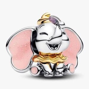 Disney x Pandora Disney Dumbo elephant Charm Sterling silver gold plating